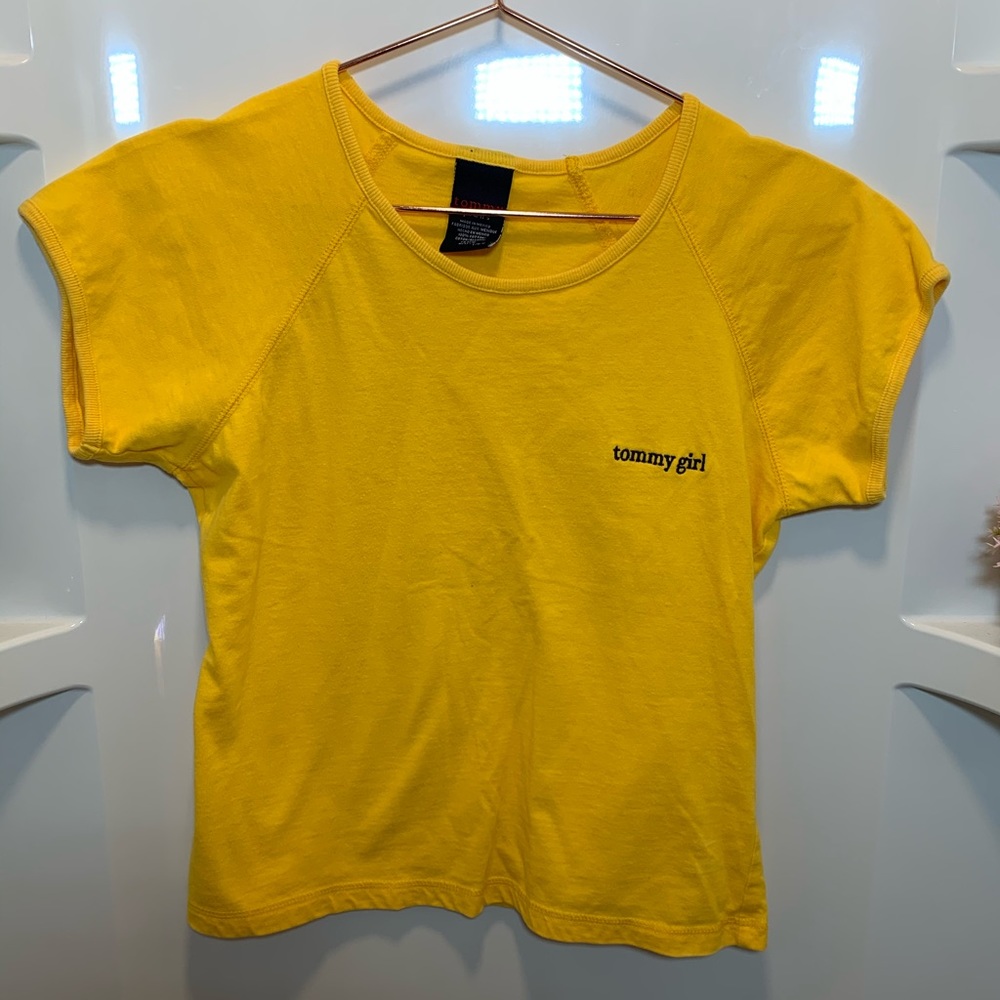 Vintage Tommy Hilfiger Yellow baby tee